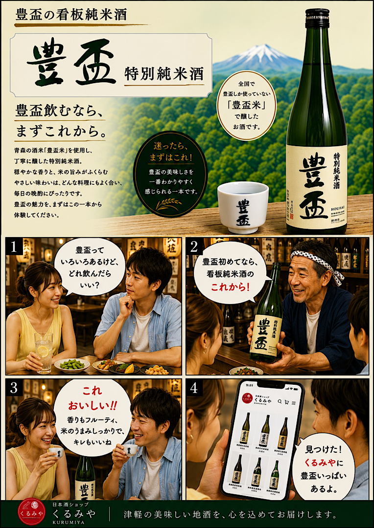 豊盃特別純米酒マンガPOP