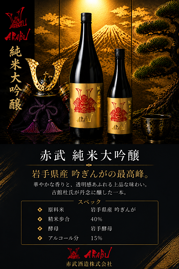 赤武純米大吟醸POP