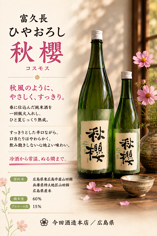 富久長秋桜POP