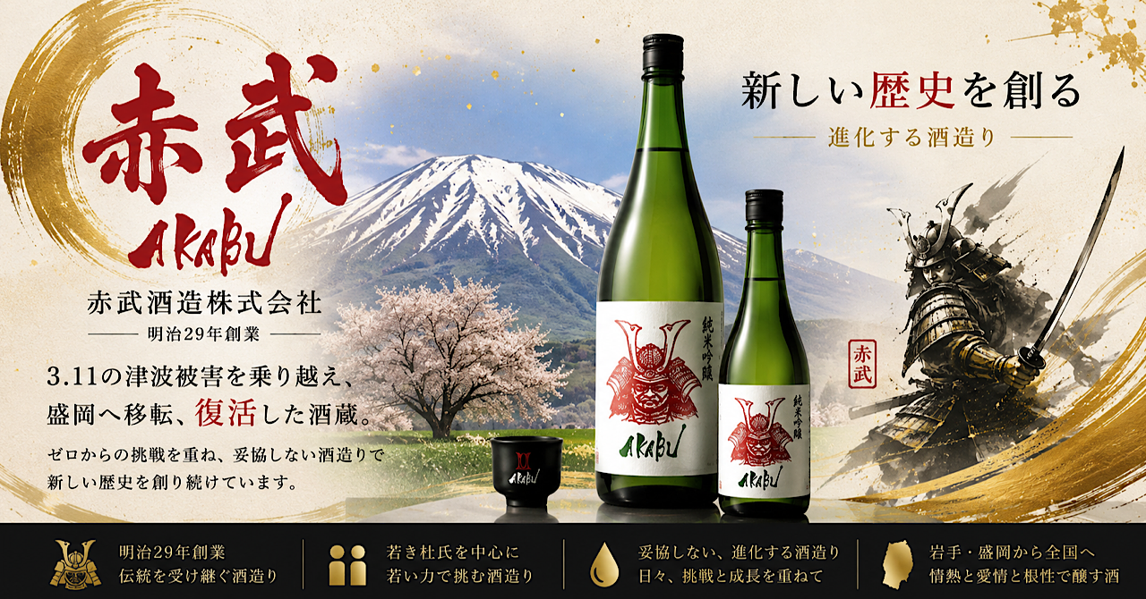 AKABUCOMの赤武。AKABU（あかぶ）